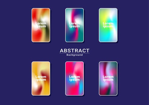 Dynamic bright multicolor background. Fractal artwork for smart phone orange vector