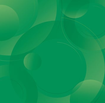 Abstract green circle background vector illustration