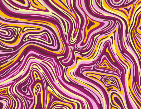 Antique Fuschia and Aureolin Inkscape. Japanese Ink Marbling Paper Art vector