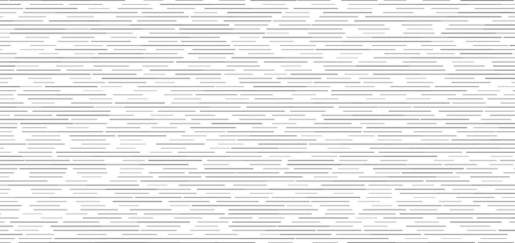 Abstract black horizontal dashed lines seamless pattern on white background vector
