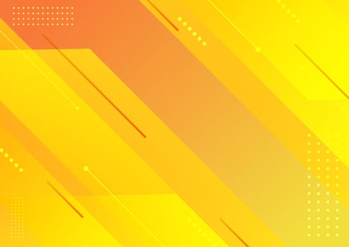 Abstract modern stripes geometric diagonal yellow background. vector