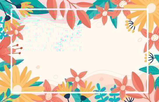 Abstract Floral Spring Background vector