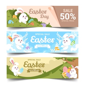Easter Promotion Banner vector