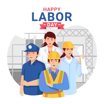 Happy Labor Day Design vector