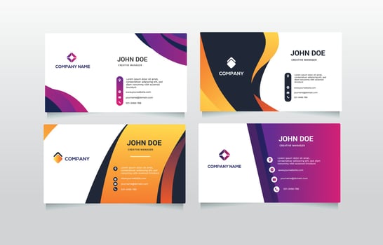 Business Name Card Collection vector
