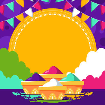 Holi Festival Background vector