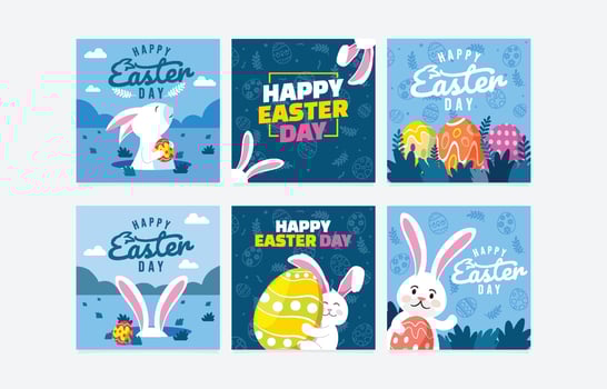 Easter Day Social Media Banner vector