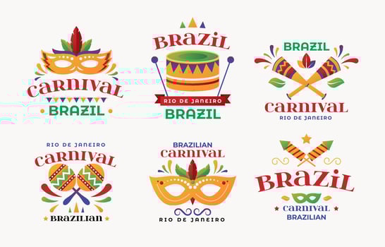 Rio Festival Banners vector