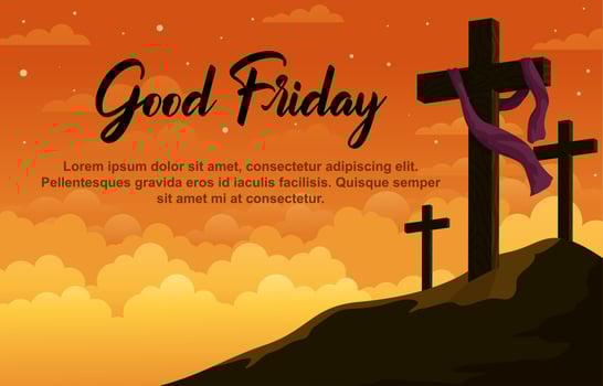 Good Friday Illustration vector