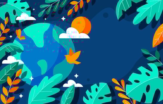 Earth Day Background vector