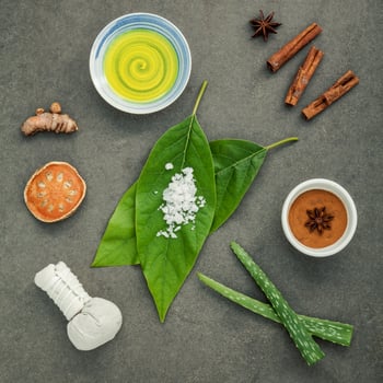 Organic spa treatment photo