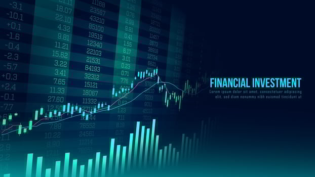 Concept art of financial growth vector