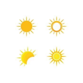 sun illustration logo vector