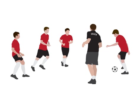 Coaching on illustration graphic vector