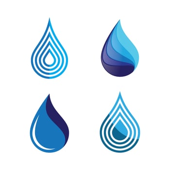 Water drop logo images set vector