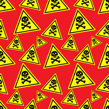 danger sign seamless pattern illustration background vector