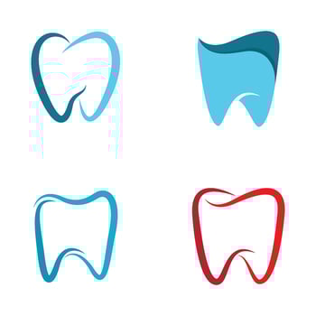 Dental care logo images set vector