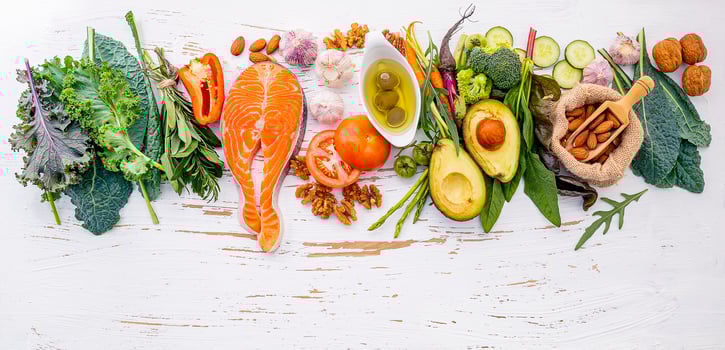 Keto diet raw ingredients photo