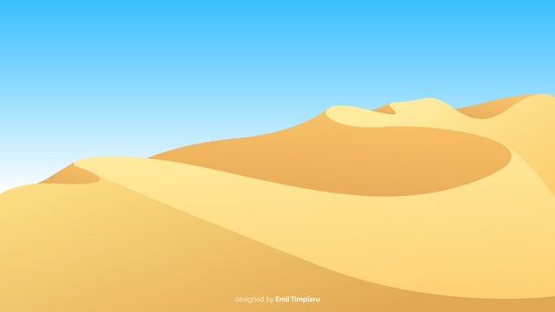 Desert landscape background vector design illustration