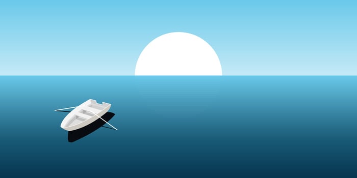 Sea landscape background vector design illustration