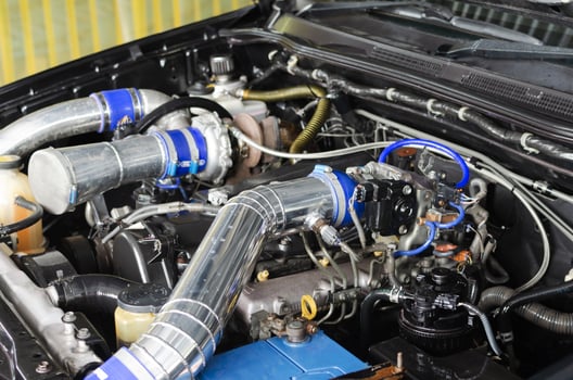 Sport car engine photo