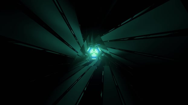 Geometric 3d illustration of triangle patterns photo