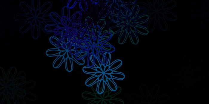 Dark Multicolor vector template with abstract forms.