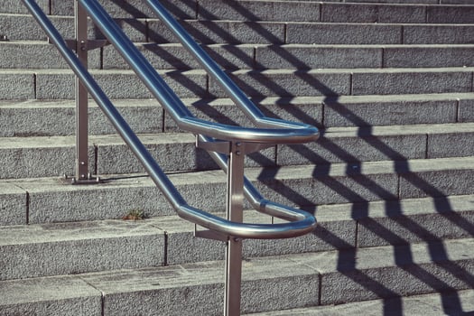 Stairs architecture in Bilbao city, Spain photo