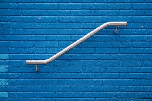 Blue wall textured background photo