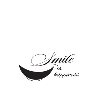 Smile icon Logo Vector Template Design - Vector white