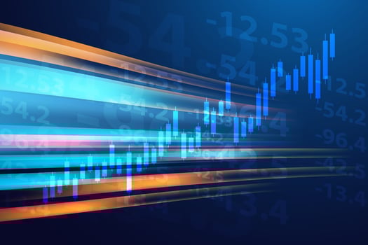 Stock and Graph design background. Business graph banner design eps10 vector. Illustration. vector