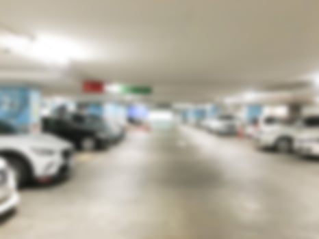 Defocused garage background photo