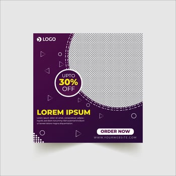 Pizza Social Media Banner Template vector