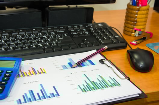 Charts on a clipboard photo