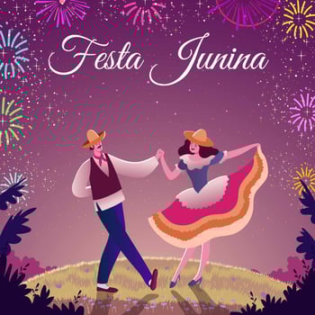 Festa Junina Festival Concept vector