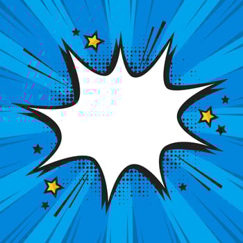 Pop Art Comic Book Background with Bubble Speech vector