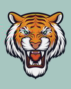 Tiger Head Illustration vector