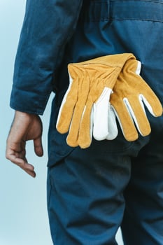 Gloves in back pocket photo