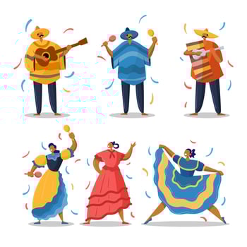 Mexican Character for Cinco De Mayo vector