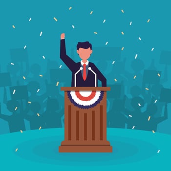 United states of america, president's day concept vector
