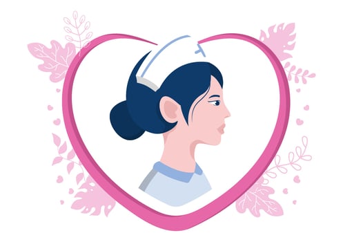 Healthcare and Medical Equipment Icons in Form of Heart Illustration Pack of Thanksgiving To All  Medical Assistants For Fighting with Coronavirus and Saving Lots of Lives vector