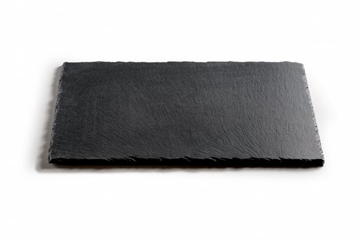 Rectangular plate in black slate photo