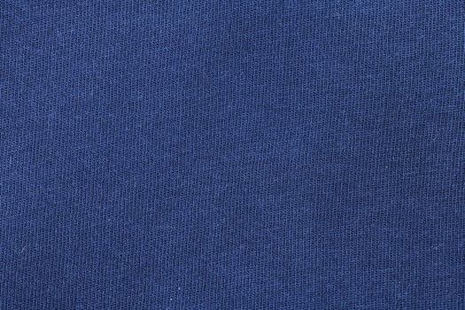 Blue fabric texture photo