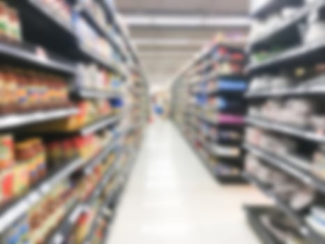 Abstract defocused shopping mall interior photo
