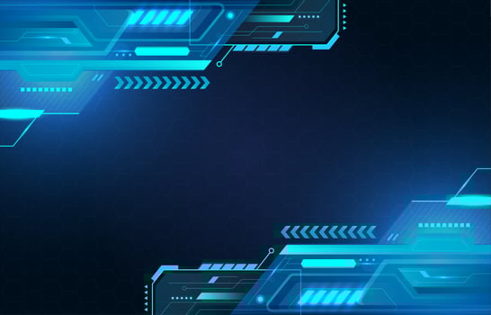 Futuristic Digital Technology Blue Background vector