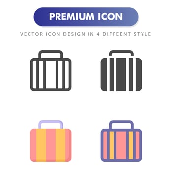 briefcase icon isolated on white background. for your web site design, logo, app, UI. Vector graphics illustration and editable stroke. EPS 10.