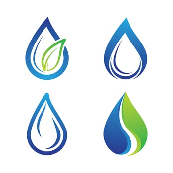 Water drop logo images vector