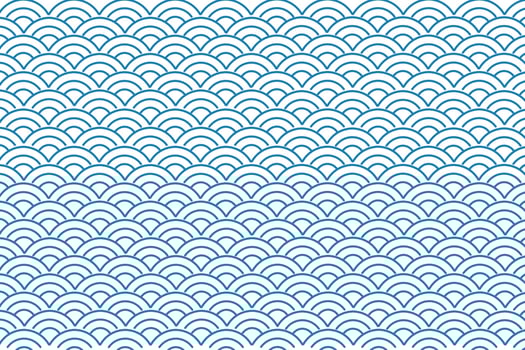 Wave Ocean Seamless Pattern vector