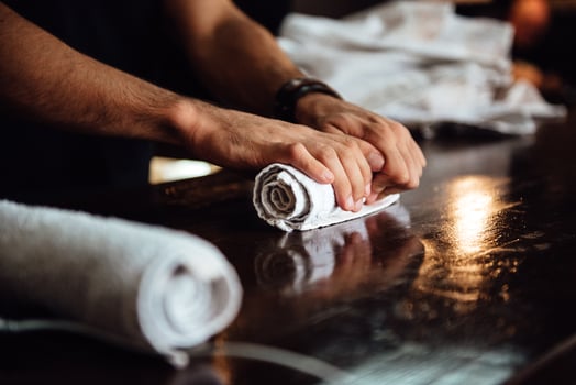 The tools of a Barber on the desktop photo