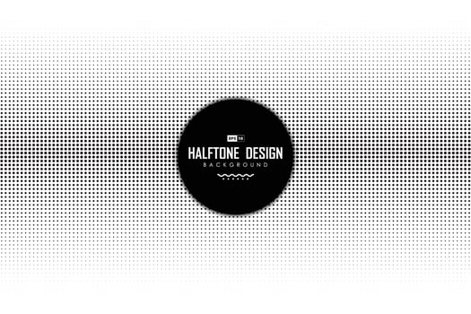 Abstract black dot halftone decoration on white background. illustration vector eps10
